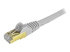C6ASPAT20GR - StarTech.com 20ft CAT6A Ethernet Cable, 10 Gigabit Shielded Snagless RJ45 100W PoE Patch Cord, CAT 6A 10GbE STP Network Cable w/Strain Relief, Gray, Fluke Tested/UL Certified Wiring/TIA - Close up