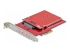 1M25-U3-M2-ADAPTER - StarTech.com M.2 to U.3 Adapter, For M.2 NVMe SSDs, PCIe M.2 Drive to 2.5inch U.3 (SFF-TA-1001) Host Adapter/Converter, TAA Compliant - Left-angle