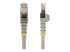 C6ASPAT20GR - StarTech.com 20ft CAT6A Ethernet Cable, 10 Gigabit Shielded Snagless RJ45 100W PoE Patch Cord, CAT 6A 10GbE STP Network Cable w/Strain Relief, Gray, Fluke Tested/UL Certified Wiring/TIA - Multi-angle