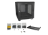 RK1233BKM - StarTech.com 12U Server Rack Cabinet, 4-Post Adjustable Depth (2" to 30")Network Equipment Rack Enclosure w/Casters/Cable Management/Shelf/Locking, Dell PowerEdge, HP ProLiant, ThinkServer - Left-angle