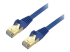 C6ASPAT20BL - StarTech.com 20ft CAT6A Ethernet Cable, 10 Gigabit Shielded Snagless RJ45 100W PoE Patch Cord, CAT 6A 10GbE STP Network Cable w/Strain Relief, Blue, Fluke Tested/UL Certified Wiring/TIA - Right-angle