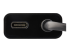 CDP2VGAUCP - StarTech.com USB C to VGA Adapter with Power Delivery, 1080p USB Type-C to VGA Monitor Video Converter with Charging, 60W PD Pass-Through, Thunderbolt 3 Compatible Projector Adapter, Black - Right side