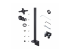 H2MPV-MONITOR-MOUNT - StarTech.com Desk Mount For 2x Vertically Stacked Monitors, Dual 49", TAA - Front