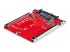 1M25-U3-M2-ADAPTER - StarTech.com M.2 to U.3 Adapter, For M.2 NVMe SSDs, PCIe M.2 Drive to 2.5inch U.3 (SFF-TA-1001) Host Adapter/Converter, TAA Compliant - Right-angle