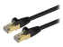 C6ASPAT15BK - StarTech.com 15ft CAT6A Ethernet Cable, 10 Gigabit Shielded Snagless RJ45 100W PoE Patch Cord, CAT 6A 10GbE STP Network Cable w/Strain Relief, Black, Fluke Tested/UL Certified Wiring/TIA - Right-angle
