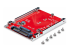 1M25-U3-M2-ADAPTER - StarTech.com M.2 to U.3 Adapter, For M.2 NVMe SSDs, PCIe M.2 Drive to 2.5inch U.3 (SFF-TA-1001) Host Adapter/Converter, TAA Compliant - Right-angle