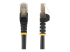 C6ASPAT20BK - StarTech.com 20ft CAT6A Ethernet Cable, 10 Gigabit Shielded Snagless RJ45 100W PoE Patch Cord, CAT 6A 10GbE STP Network Cable w/Strain Relief, Black, Fluke Tested/UL Certified Wiring/TIA - Multi-angle