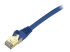 C6ASPAT35BL - StarTech.com 35ft CAT6A Ethernet Cable, 10 Gigabit Shielded Snagless RJ45 100W PoE Patch Cord, CAT 6A 10GbE STP Network Cable w/Strain Relief, Blue, Fluke Tested/UL Certified Wiring/TIA - Close up